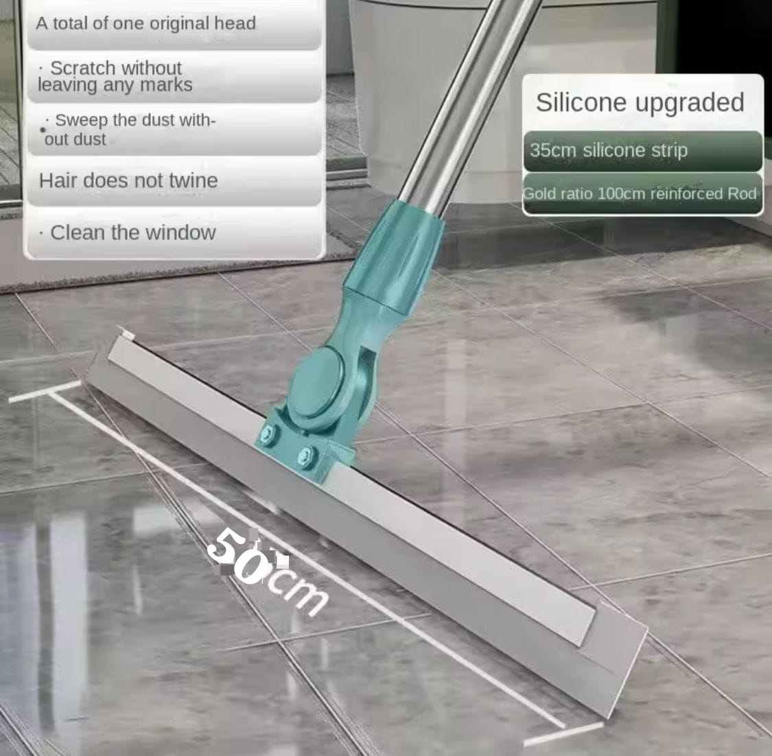 Silicone Wiper Broom For Bathroom Floor And Glass 50cm🇨🇳