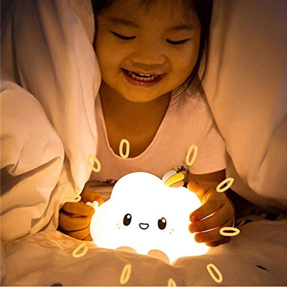 Rechargeable Cute Cloud Silicone Lamp
