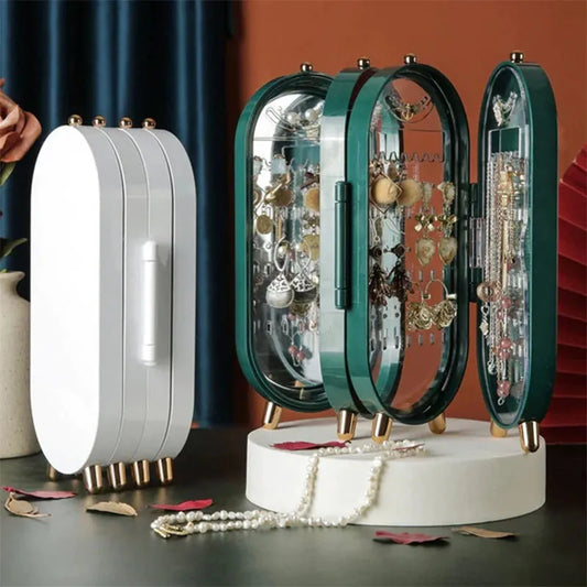 FOLDABLE JEWELRY ORGANIZER & MIRROR