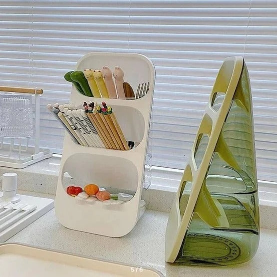 3-Layer Cutlery Nest – Smart Kitchen Organizer
