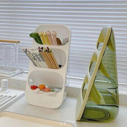 3-Layer Cutlery Nest – Smart Kitchen Organizer