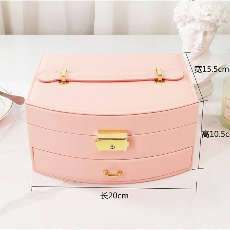 Luxe Nest Jewelry Organizer Box – Elegant Mirror Storage for Jewelry & Travel