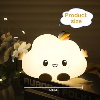 Rechargeable Cute Cloud Silicone Lamp