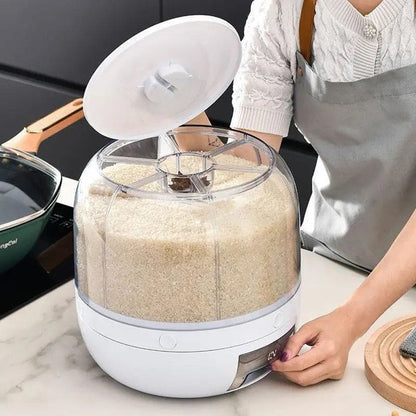 360° Rotating Acrylic Flower Cereal Dispenser Big Size 10kg