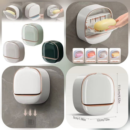 Self-adhesive Wall-Mounted Luxury Soap Dish  Random Colours